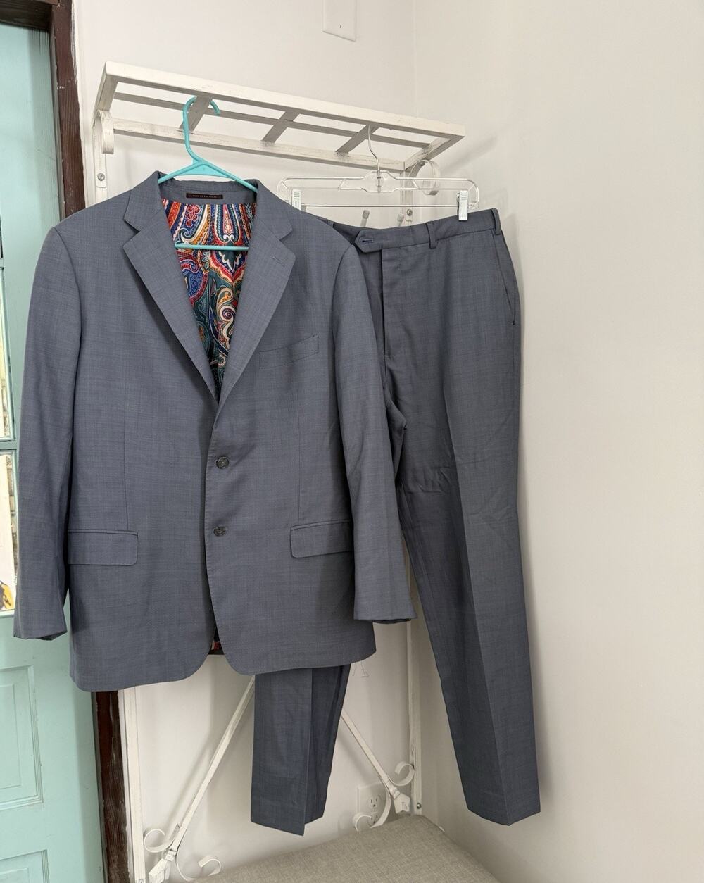 Vitale Barberis Canonico Men's J. Hilburn Wool Suit Designed By KTG Lg Italy